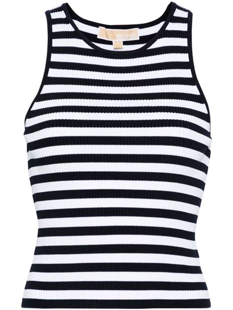 michael michael kors striped ribbed knitted top|MICHAEL Michael Kors Striped Knit Polo on SALE .